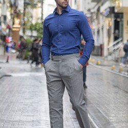 Giovanni Fratelli Slim Fit Uzun Kol Desenli Gömlek 3GMK311279015
