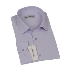 Classic Long Sleeve Patterned Jacquard Dobby Shirt 3GMK360341004