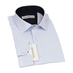 Giovanni Fratelli  Classic Long Sleeve Patterned Satin Shirt 3GMK319043001