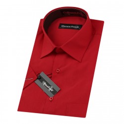 Классическая прямая рубашка с короткий рукавом 3GMK360300025