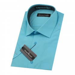 Классическая прямая рубашка с короткий рукавом 3GMK360300047