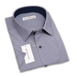 Giovanni Fratelli Big Size Classic Short sleeved Patterned Shirt 4GMK330346003
