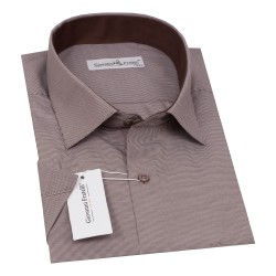 Giovanni Fratelli Big Size Classic Short sleeved Patterned Shirt 4GMK330346010