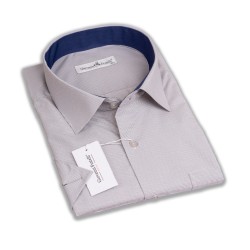 Giovanni Fratelli Big Size Classic Short sleeved Patterned Shirt 4GMK330346015