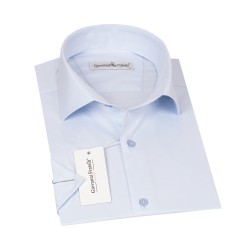 Джованни Фрателли Классическая Рубашка с коротким рукавом и узором жаккард 3GMK328082003
