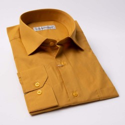 Классическая прямая рубашка с длинным рукавом 3GMK350300171