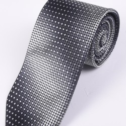 Серый микро-галстук с узором 3AKS202200325