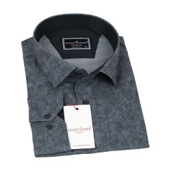 Giovanni Fratelli Big Size Slim Fit Long Sleeve Patterned Shirt 4GMK315002006