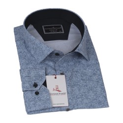Джованни Фрателли Большой размер Приталенная Рубашка с Длинная рукавом с рисунком 4GMK315003003