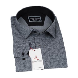 Giovanni Fratelli Big Size Slim Fit Long Sleeve Patterned Shirt 4GMK315003006